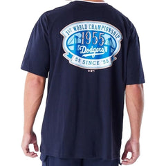 New Era World Series Drop Shoulder Tee Los Angeles Dodgers - Navy