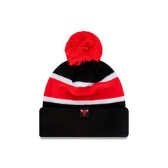 New Era Youth Knit Arch Beanie Chicago Bulls - Black / Red