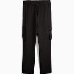 PUMA Women's ESSENTIALS No. 1 Logo Woven Cargo Pants - Black