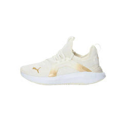 Puma Womens Softride Enzo 5 Metallic - White/Gold/Black