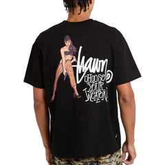 S / DOUBLE Choose Your Weapon Tee - Washed Black
