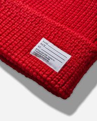 Knit Wool Beanie Red