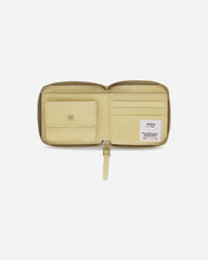 Leather Bi-Fold Wallet Beige
