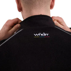 WNDRR Collective 1/4 Zip Polar Fleece Sweat - Black