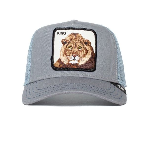 Goorin Bros Trucker Hat 'The King Lion' Grey