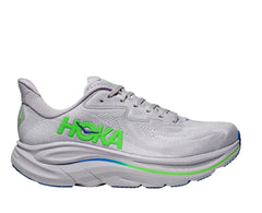 Hoka Clifton 10 Ash Grey Neon Green Men's