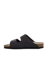 GENUINS HAWAII OILED LEATHER SANDAL BLACK