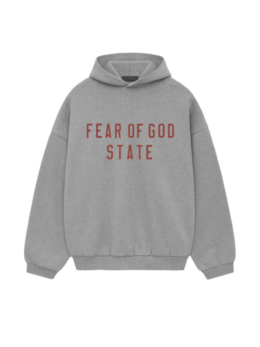 Fear Of God Essentials State Hoodie Dark Heather Grey
