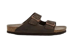 GENUINS HAWAII OILED LEATHER SANDAL BROWN