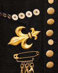 Judy Blame Gold Pendants OG Chore Jacket Black