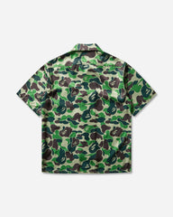 Men's ABC Camo Open Collar Shirt Green