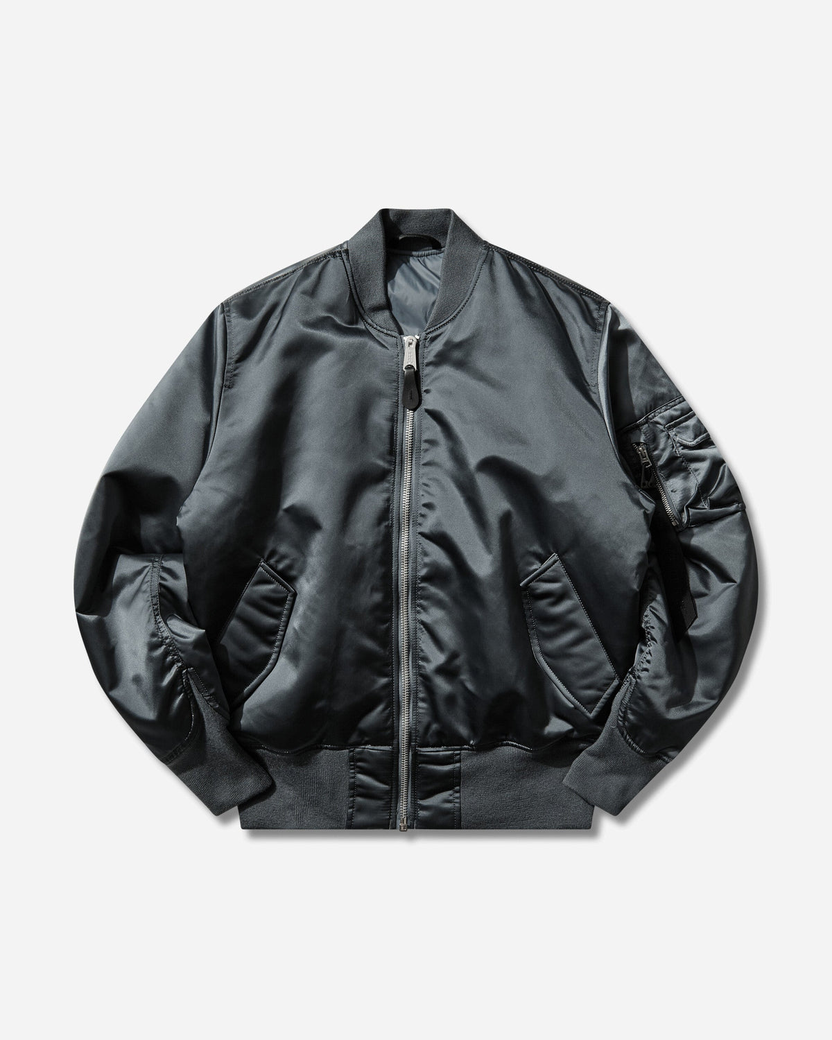 Men's MA-1 Base Flight Bomber Jacket Denim Blue