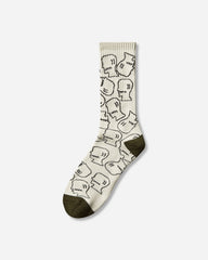 Logohead Crew Socks Cream
