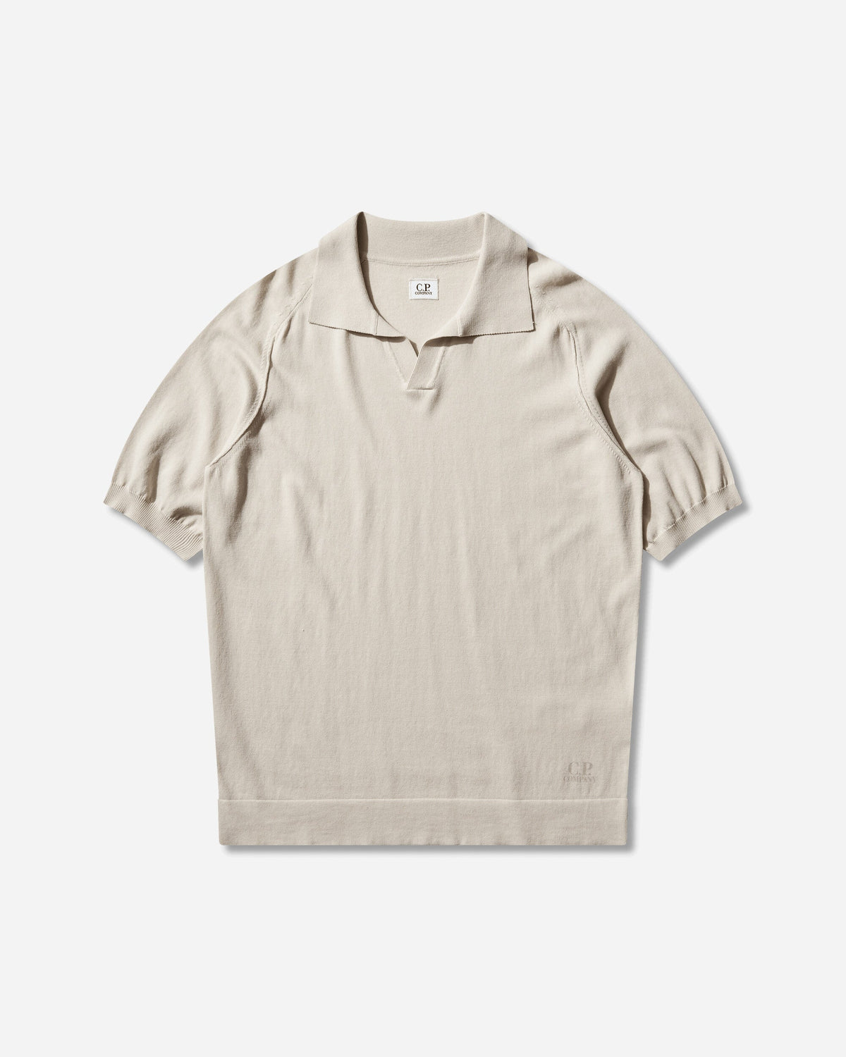 Men's Cotton Crepe Shortsleeve Polo Frozen Dew