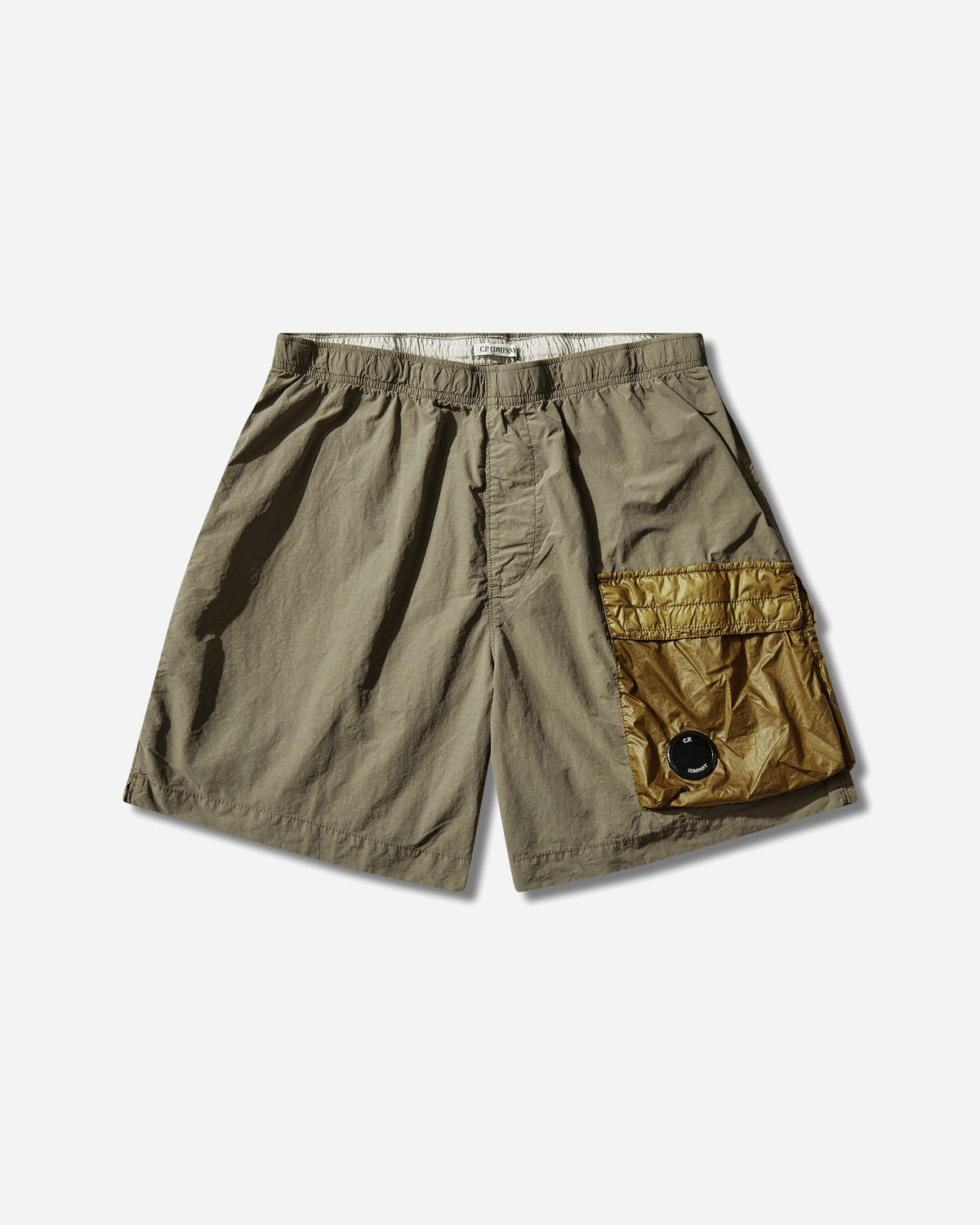 Men's Flatt Nylon Swim Shorts Dried Herb