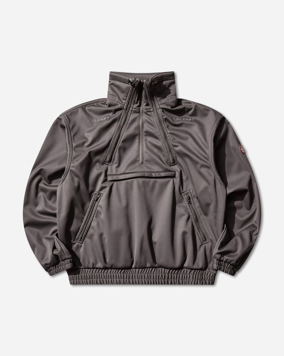 Men's Fleece Back Half Zip Jacket Grey
