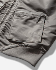 Men's Design Nylon Zip Jacket Grey