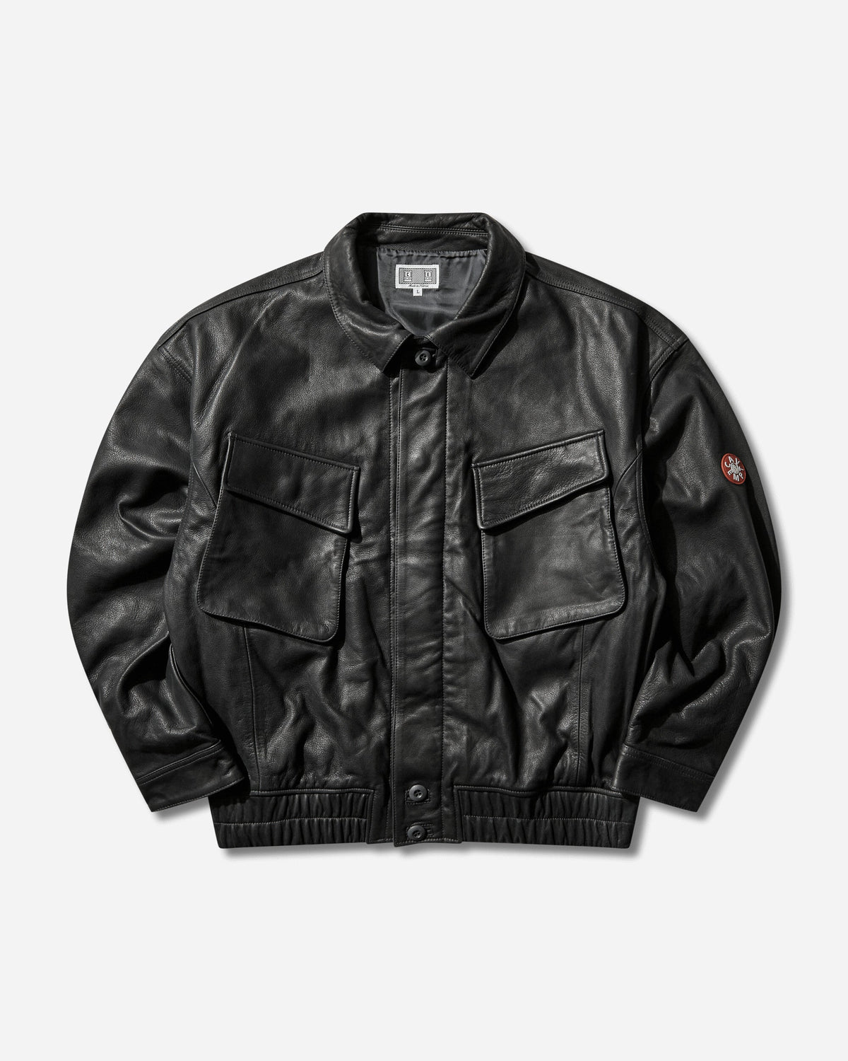 Men's Community Leather Jacket Grey