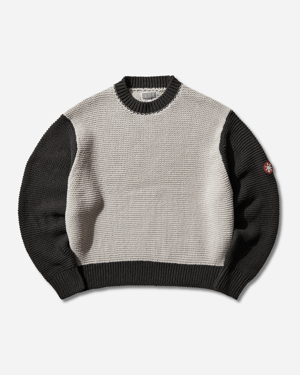 Men's Coloured Cotton Knit Sweater Grey