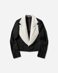 Men's Double-Lapels Blazer Black / Natural