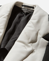 Men's Double-Lapels Blazer Black / Natural