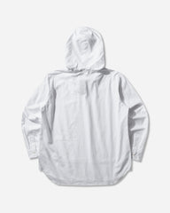 Men's Double-Layer Hooded Shirt White