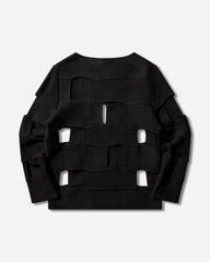 Men's Cut-Out Sweater Black