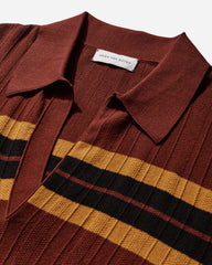 Men's Block Stripe Polo Shirt