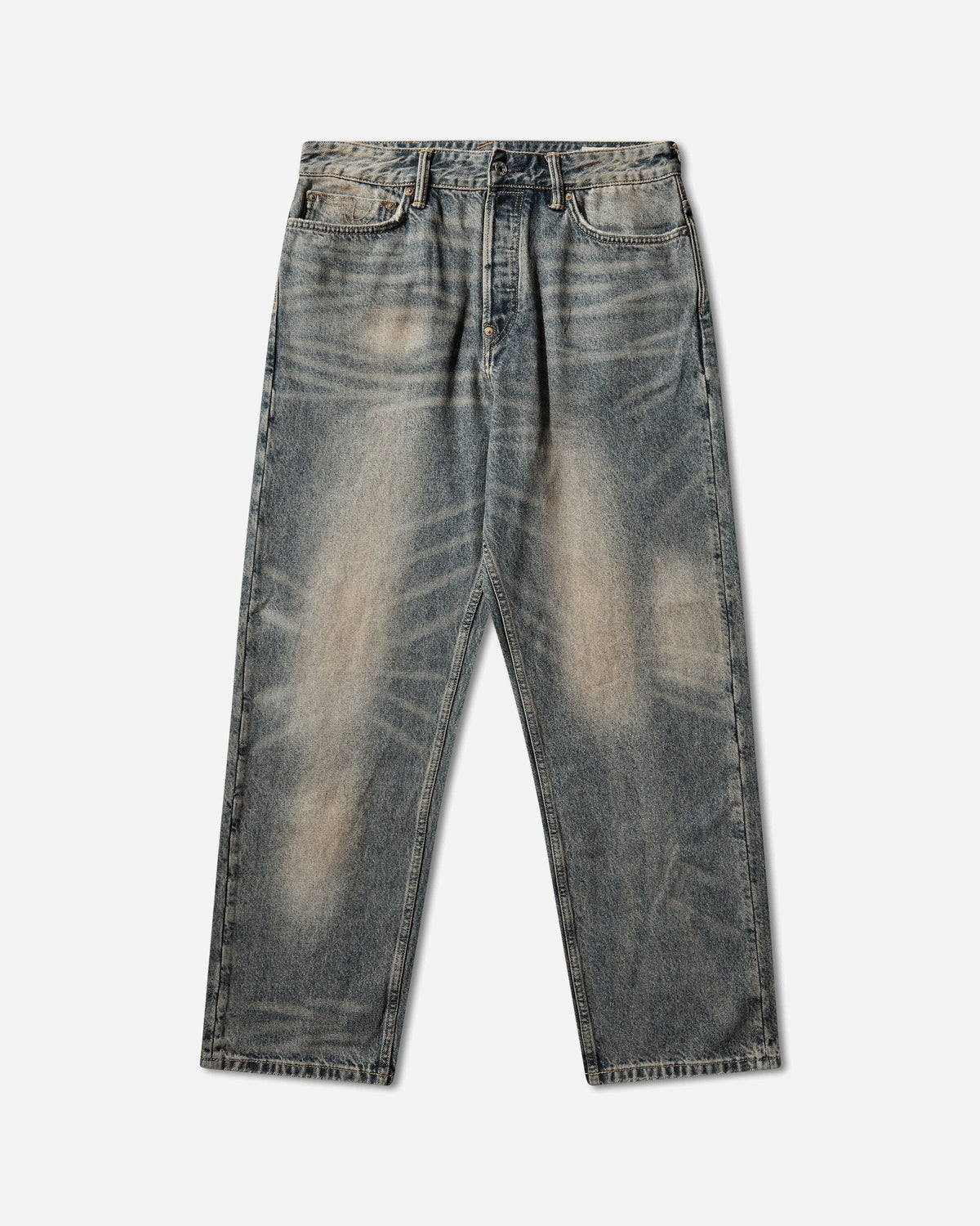 Men's Multi-Pocket Style Washing Jeans Indigo