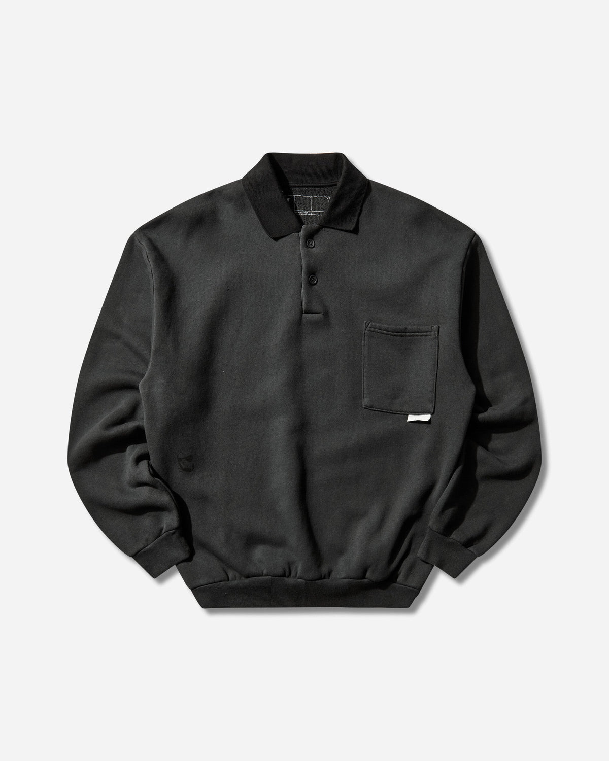 Men's 30001 Replicated Polo Sweatshirt Phantom Black