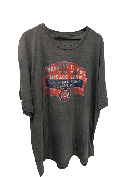 Vintage MLB Chicago Cubs 2016 Grey T-Shirt XX-Large