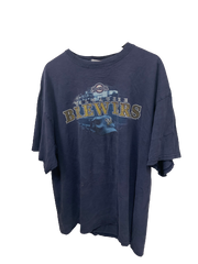 Vintage MLB Milwaukee Brewers Blue T-Shirt XX-Large
