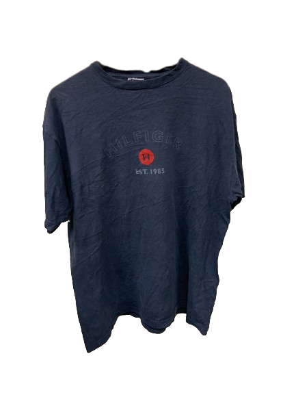 Vintage Tommy Hilfiger Est.1985 Dark Blue T-Shirt Large