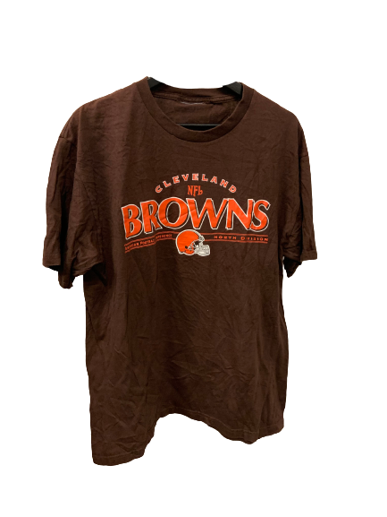 Vintage NFL Cleveland Browns Brown T-Shirt Large