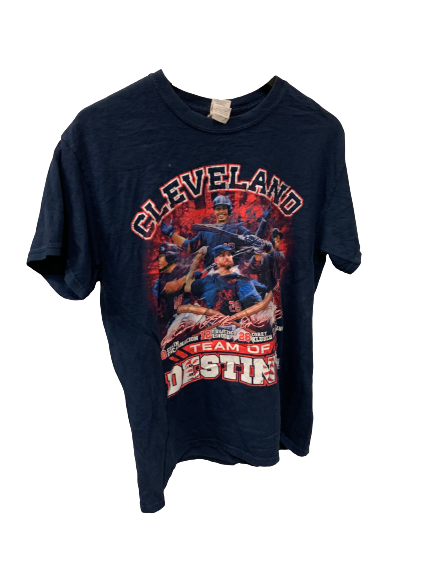 Vintage Blue Cleveland Guardians MLB T-shirt Medium