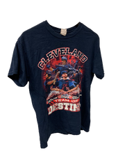 Vintage Blue Cleveland Guardians MLB T-shirt Medium