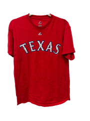 Vintage Texas Rangers Red T-Shirt Medium