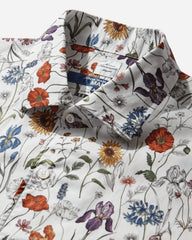 Men's Floral Longsleeve Shirt White / Red / Purple / Blue