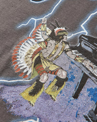 Men's 20/-Jersey Crew T-Shirt (Lightning Piano) Ink Black