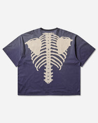 Men's Jersey 2Tones Big Pocket T-Shirt (Bone) Black / Purple