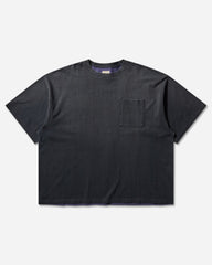 Men's Jersey 2Tones Big Pocket T-Shirt (Bone) Black / Purple