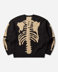 Men's 5G Wool Bone Crewneck Sweater Black