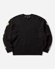 Men's 5G Wool Bone Crewneck Sweater Black