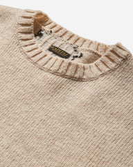 Men's 5G Wool Bone Crewneck Sweater Ecru