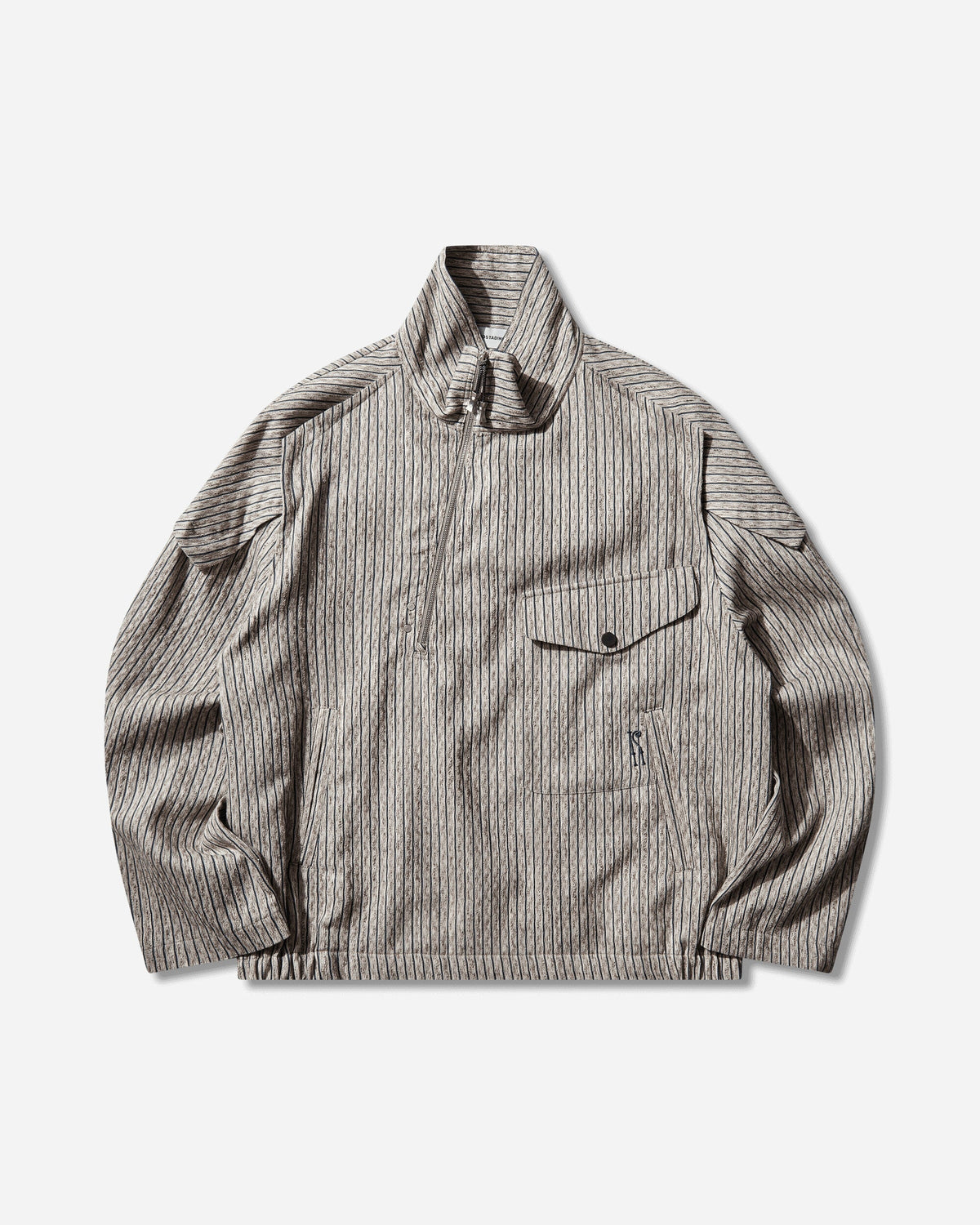Men's Farkas Pullover Jacket Tan / Blue