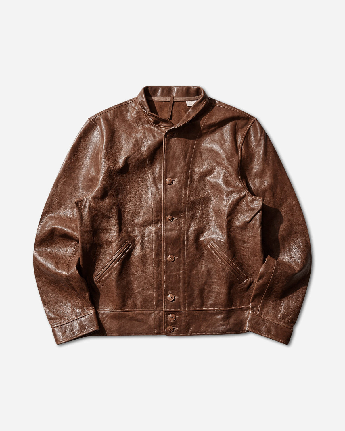 Men's Menlo Cossak Leather Jacket Neutral