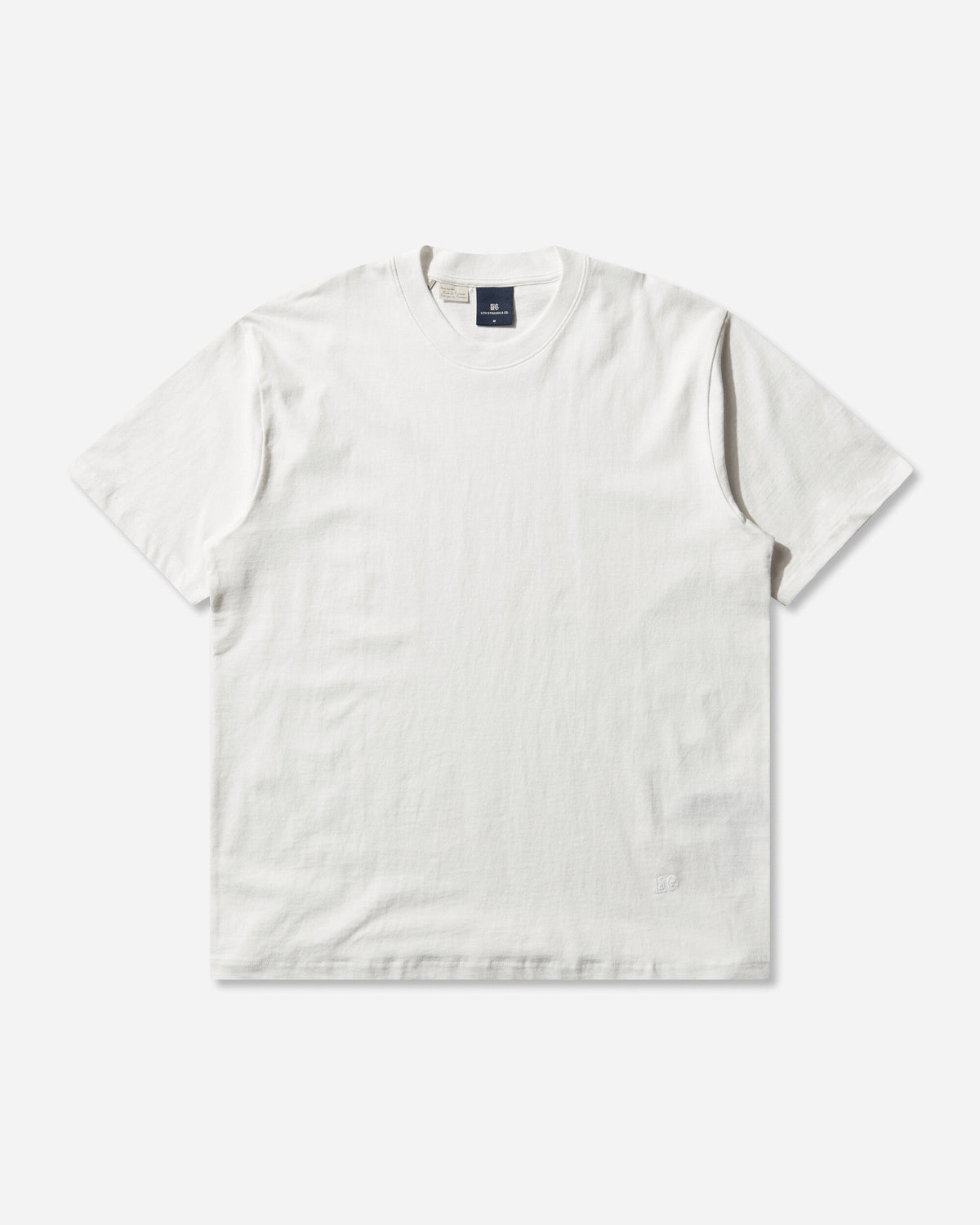Men's Blue Tab Relaxed T-Shirt White