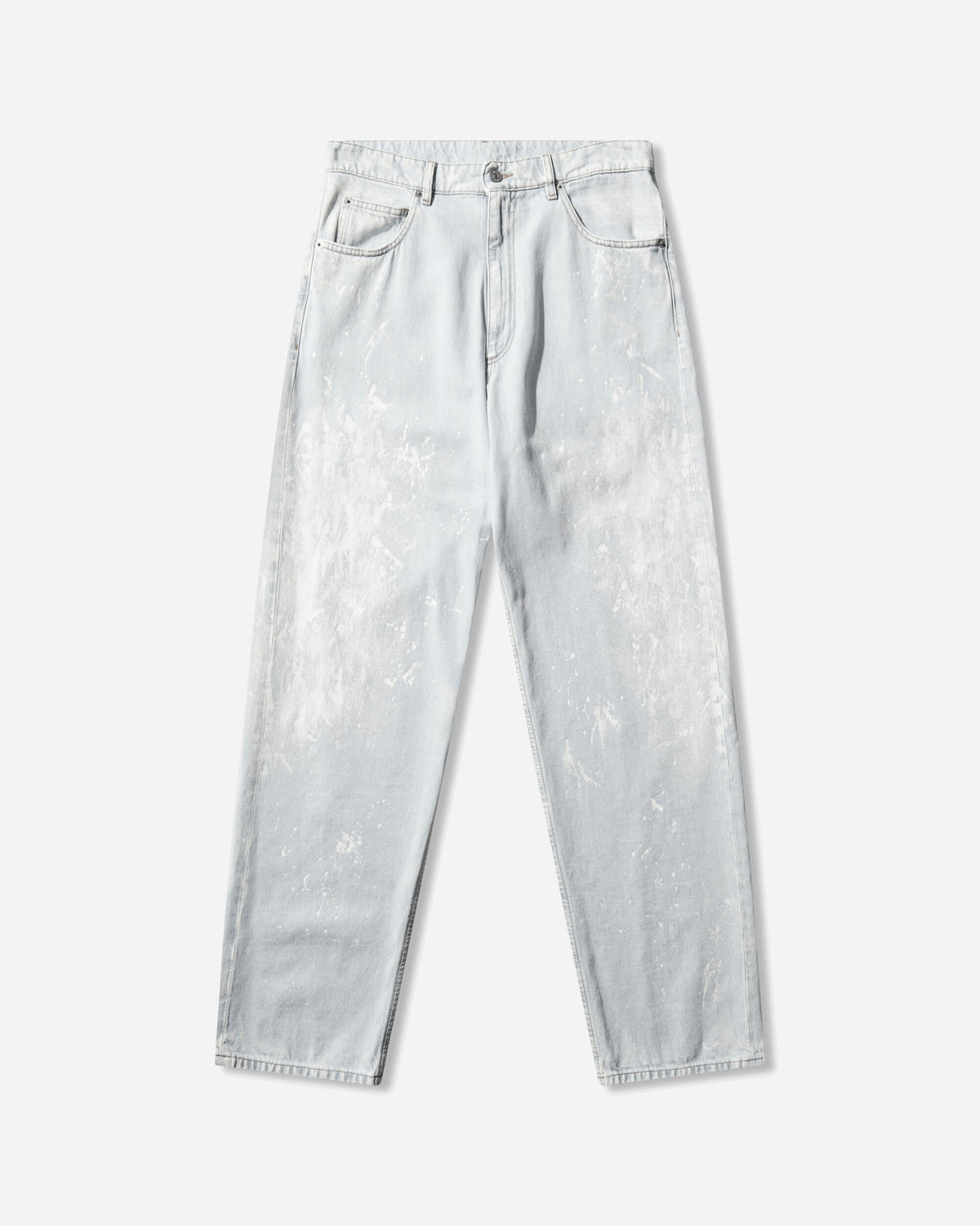 Men's Painted Straight Leg Jeans Medium Blue