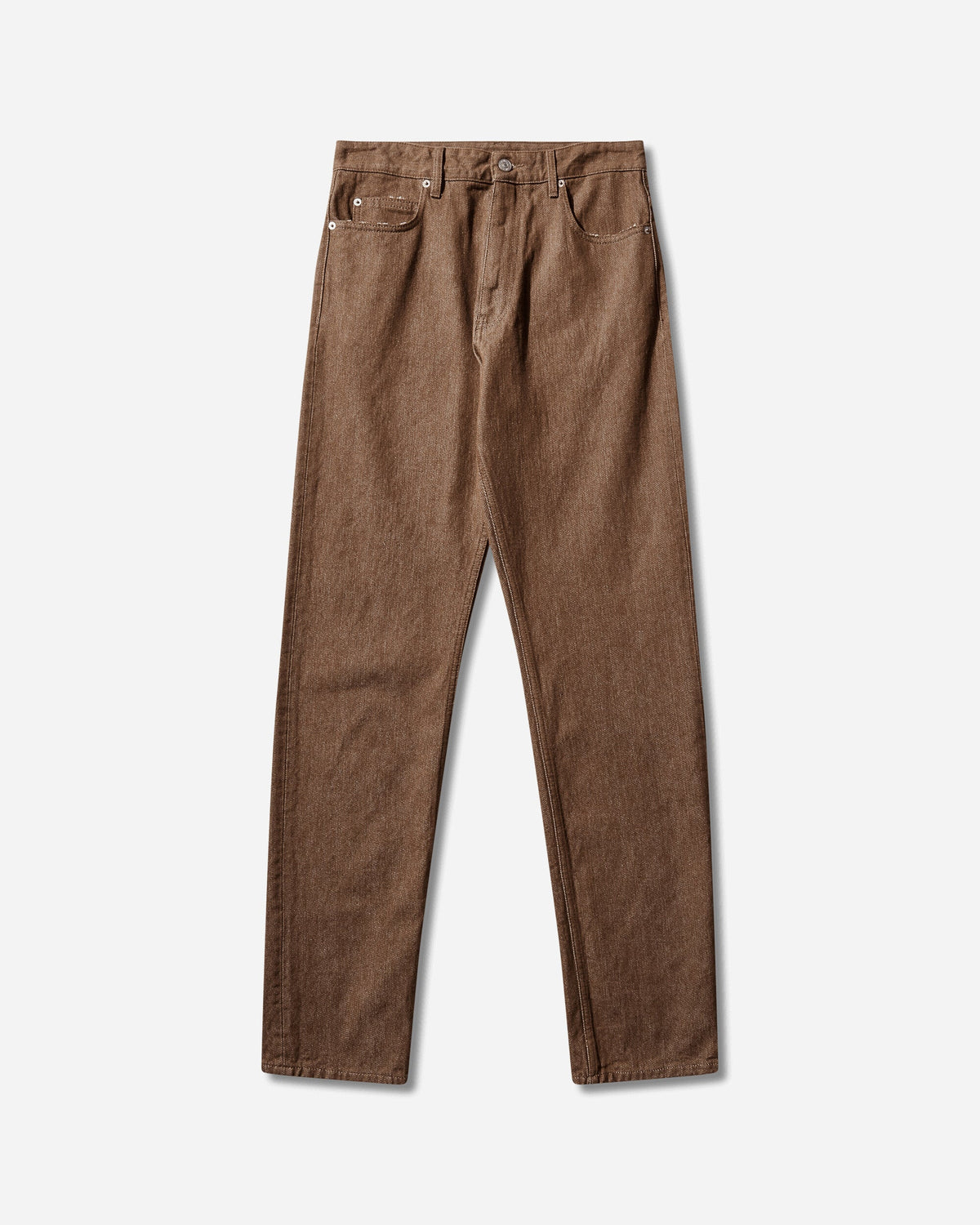 Men's Cotton Canvas Jeans Brown