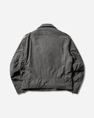 Men's Cotton-Viscose Biker Jacket Anthracite